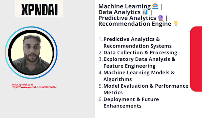 Gig Preview - Create machine learning predictive analytics recommendation systems solutions