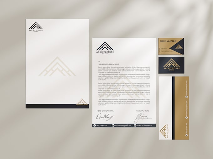 Gig Preview - Design creative stationary full package and business card for you