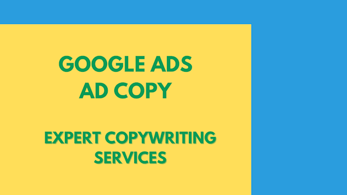 Bestseller - write ad copy for your google ads