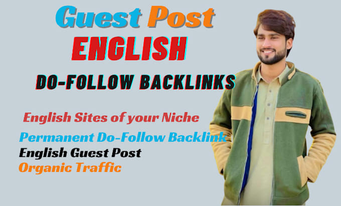 Bestseller - get you guest post backlinks from english sites