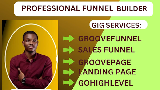 Gig Preview - Do groove funnel gohighlevel sales funnel groove page landing page