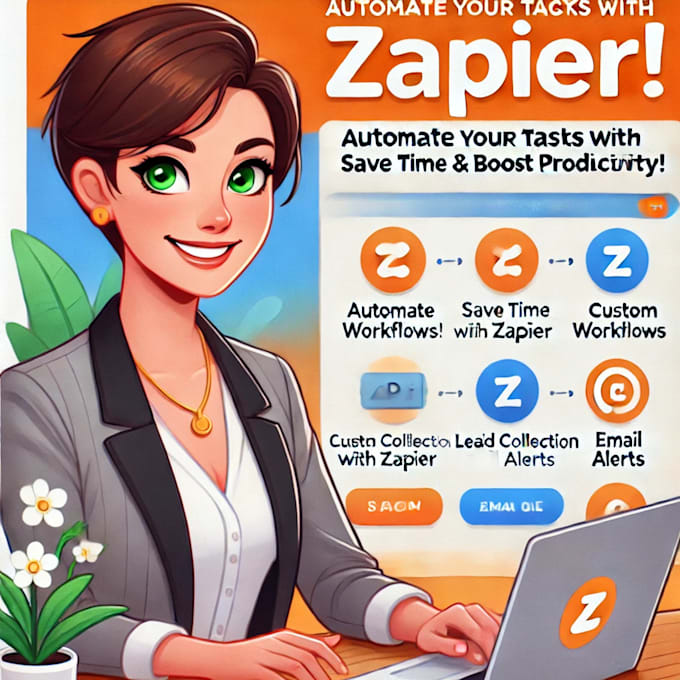 Gig Preview - Automate your tasks with custom zapier workflows