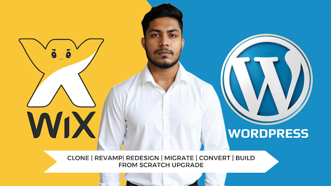 Gig Preview - Convert wix to wordpress do website migration copy clone website