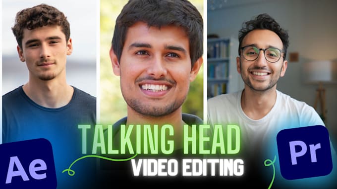 Gig Preview - Do youtube talking head video editing with motion graphics