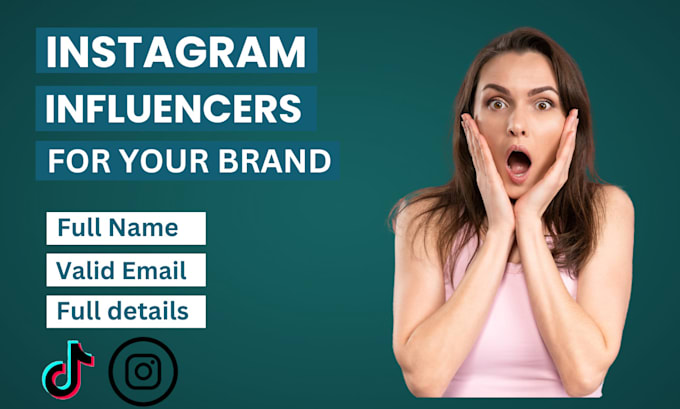 Gig Preview - Instagram influencerinfluencer listfind best influencerinfluencer researchfind