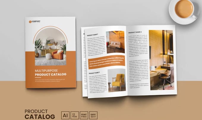 Gig Preview - Design amazing product catalog lookbook brochure magazine linesheet design