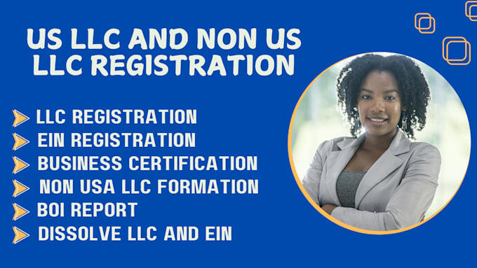 Bestseller - do US llc registration, ein for US non resident, llc formation, ein, mbe, wosb