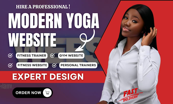 Gig Preview - Build a yoga website ,fitness or gym website ,wix personal website