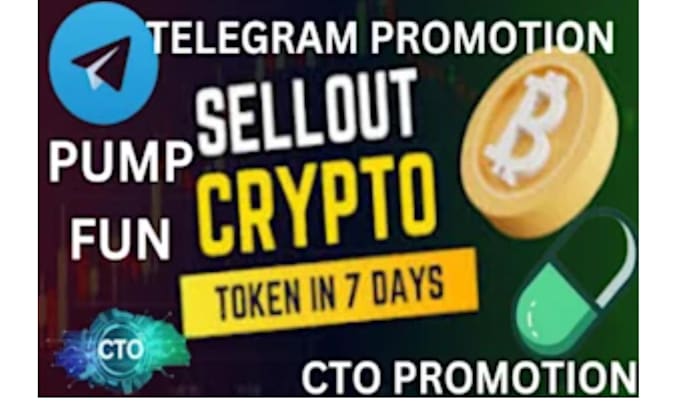 Gig Preview - Do telegram promotion, trend crypto token on headline pump fun  to 100x token