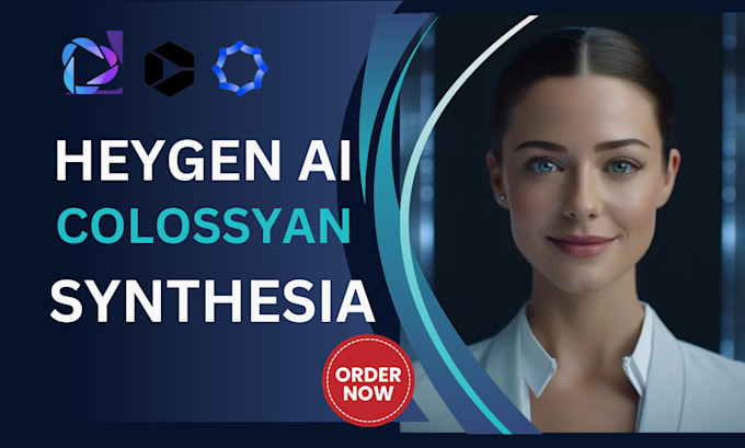 Gig Preview - Create and edit stunning ai videos using heygen synthesia and colossyan