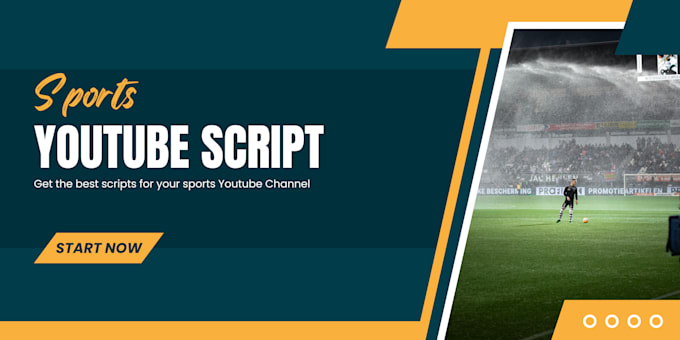 Gig Preview - Write tailored youtube scripts for sports enthusiasts