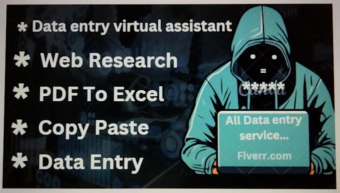 Gig Preview - Do data entry and web research etc