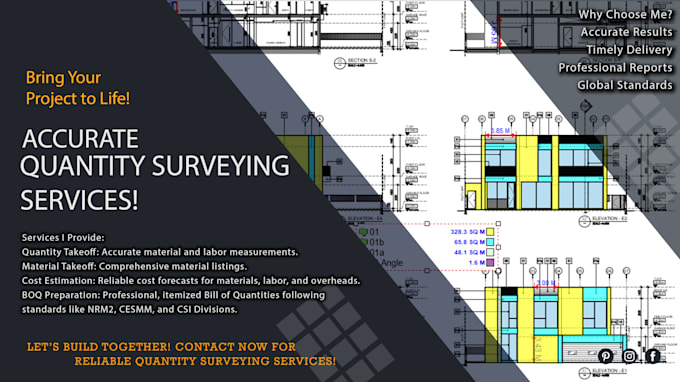 Gig Preview - Do quantity take off, material taking off, cost estimation, boq