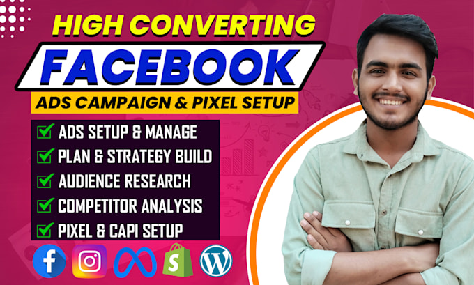 Gig Preview - Create high converting facebook ads campaign for leads and sales