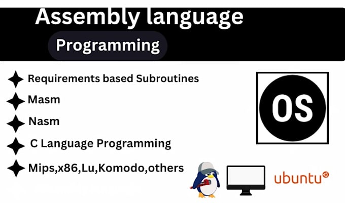 Gig Preview - Do assembly language masm ,nasm,mips,x86 projects