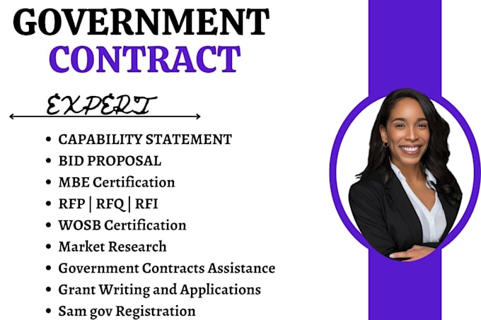 Gig Preview - Find rfp, write and win government contract bid proposal cleaning rfq rfi tender