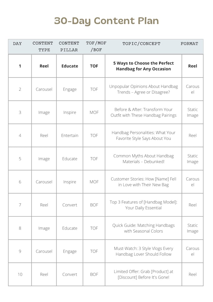 Gig Preview - Create you a social media content calendar for your business