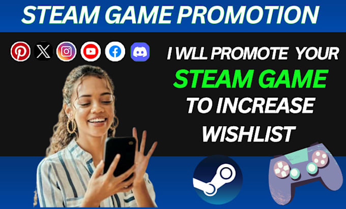 Gig Preview - Do steam game promotion to increase steam game wishlist