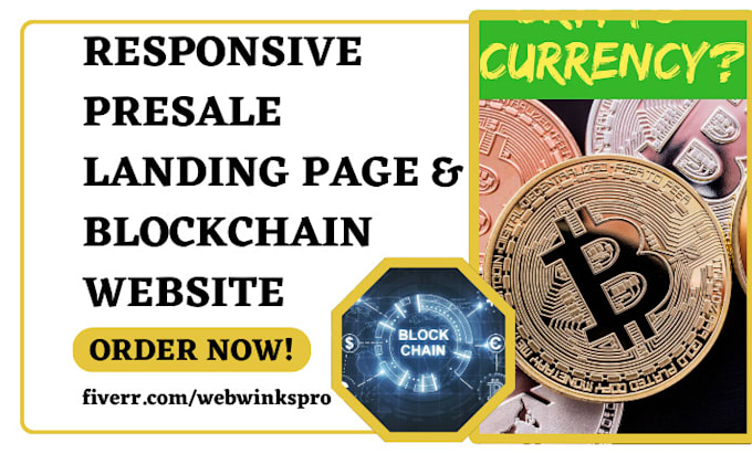 Bestseller - design presale dapp ico website bitcoin exchange leads crypto bep20 token funnel