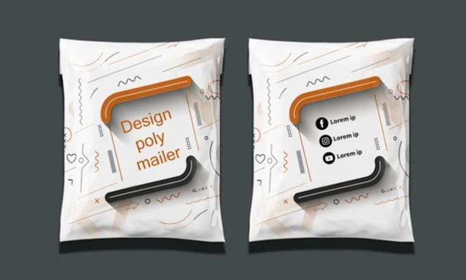 Gig Preview - Design poly mailer or shipping bag or bubble mailer or parcel bag or poly bag