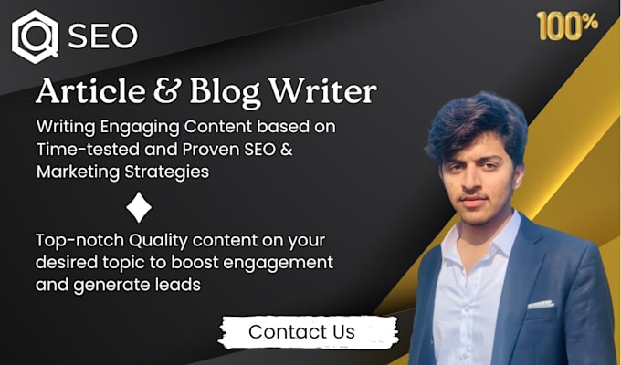 Gig Preview - Be your SEO articles expert and blog posts writer