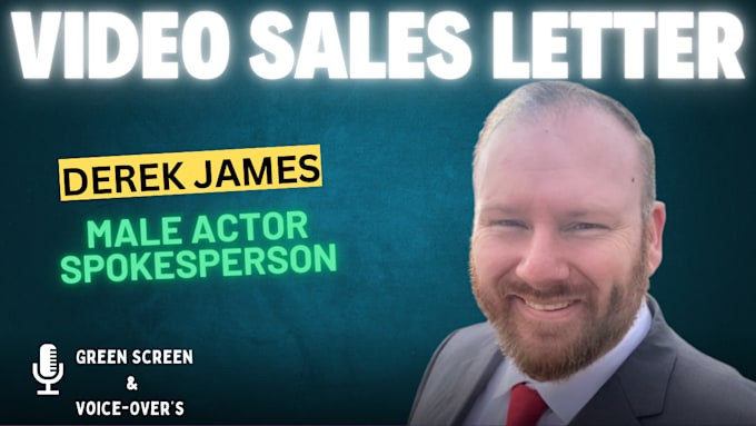 Gig Preview - Be your awesome middle aged video sales letter  spokesperson