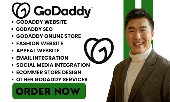 Gig Preview - Design a custom godaddy website, for your fashion and apparel store