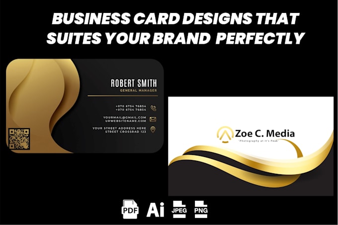 Gig Preview - Provide professional business card designs that suites your brand