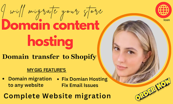 Gig Preview - Transfer and connect your domain to shopify store, wix migration to shopify