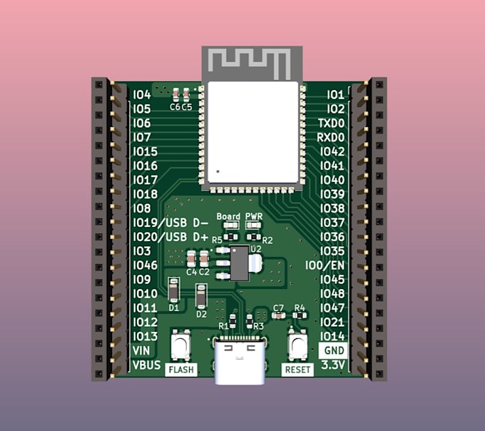 Gig Preview - Do pcb design layout simulation, 3d model circuit schematic for manufacturing