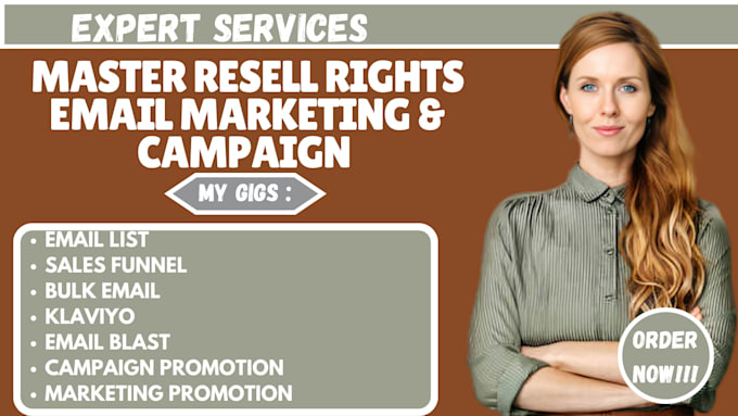 Gig Preview - Promote master resell right courses with email marketing campaign, sales funnel