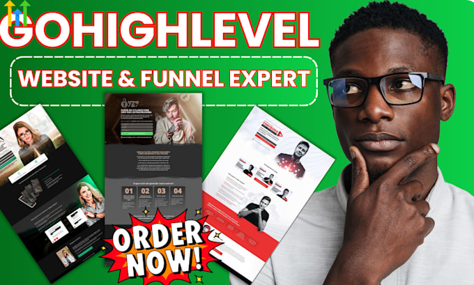 Gig Preview - Be your gohighlevel sales funnel expert gohighlevel website ghl landing landing