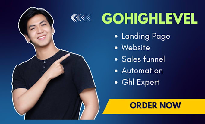 Gig Preview - Gohighlevel landing page gohighlevel sales funnel gohighlevel website ghl expert