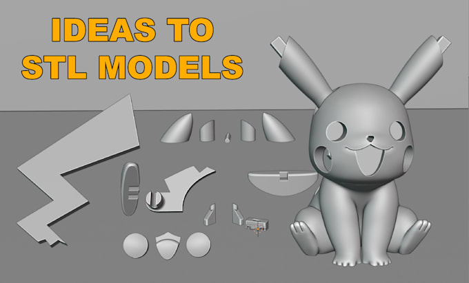 Gig Preview - Create or edit 3d model stl files for 3d printing projects