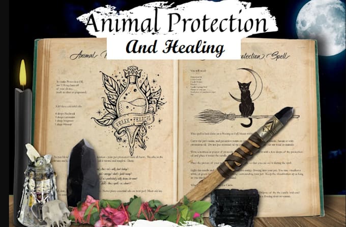 Gig Preview - Do animal protection and healing spell, safeguard furry friends