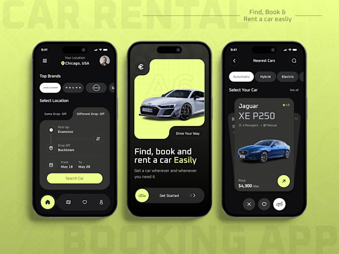 Gig Preview - Develop car rental app,  fleet management app, vehicle logging app