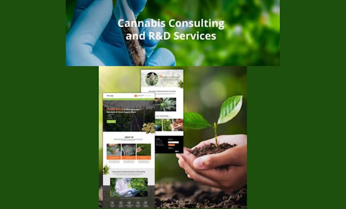 Gig Preview - Create cannabis website, medical, marijuana, cbd website, shopify store