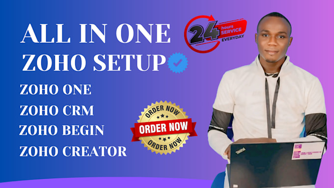 Bestseller - set up your zoho CRM, zoho bigin, zoho campaigns, zoho form and zoho books sites