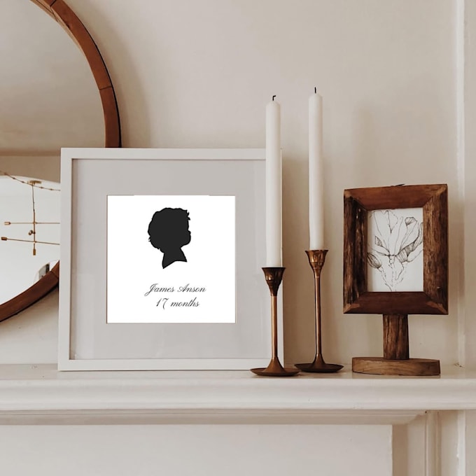 Gig Preview - Creat a custom silhouette portrait