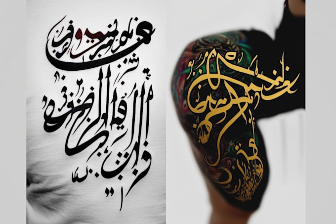 Gig Preview - Design unique arabic persian calligraphy tattoo