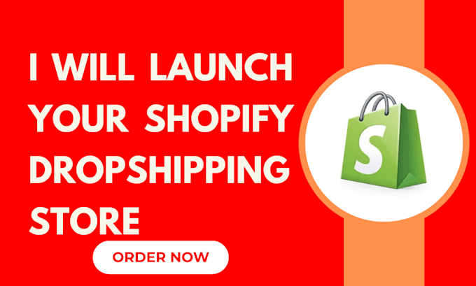 Gig Preview - Launch your shopify dropshipping store, shopify dropshipping website