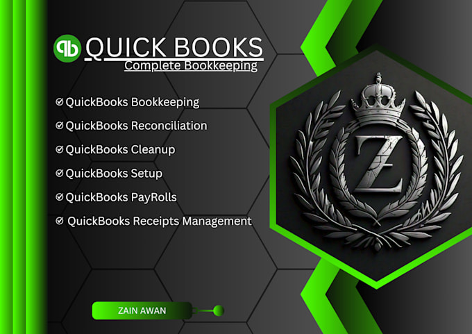 Gig Preview - Expertly set up quickbooks bookkeeping, reconciliation, payroll and cleanup