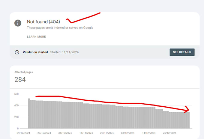 Gig Preview - Fix not found 404 error search console issue