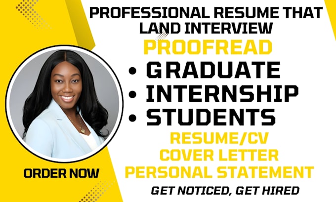 Gig Preview - Proofread, edit and refine your graduate and student cv or resume