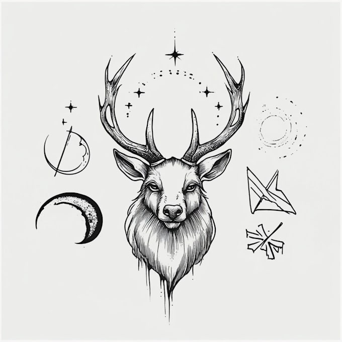 Gig Preview - Do your minimalist tattoo design in my art style