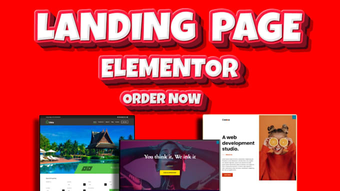 Gig Preview - Design elementor landing or squeeze page with elementor pro