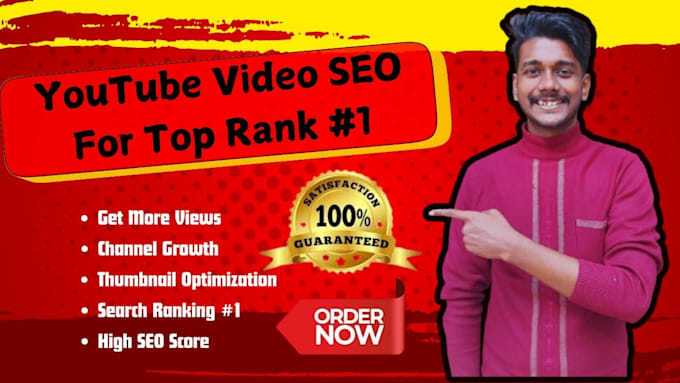 Gig Preview - Optimize your best youtube video SEO for higher rankings