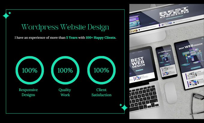 Gig Preview - Build wordpress website, revamp wordpress design, redesign website development