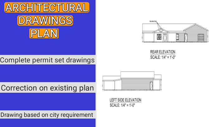 Gig Preview - Do architect for city permit, blueprint , deck, garage, patio, shed, porch