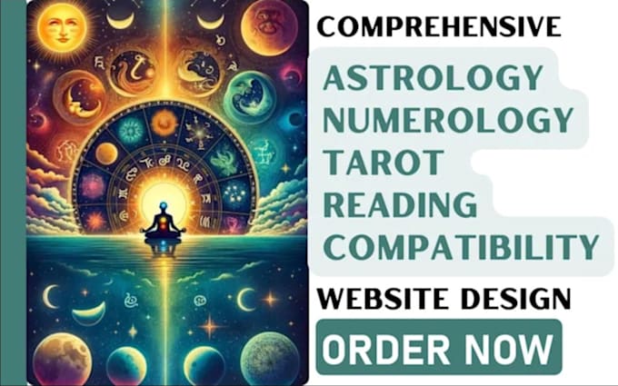 Gig Preview - Design astrology tarot reading website metaphysisical spiritual website